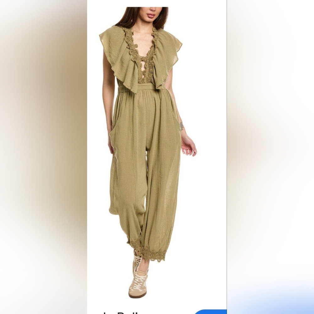 Free People S-M Bali Rolling Dunes Jumpsuit